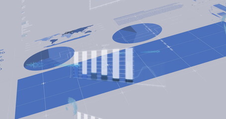 Image of data processing on interface