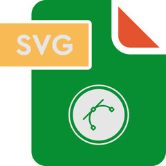SVG File format icon rounded shapes and spacing