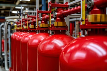fire extinguisher in a factory
