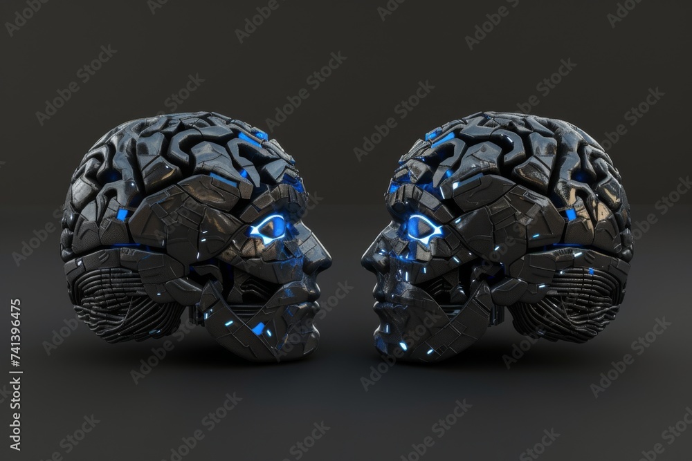 Aufkleber ai brain chip ai advisory board. artificial intelligence memory consolidation mind spiking neurons a