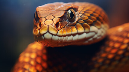 Snake head close-up picture
