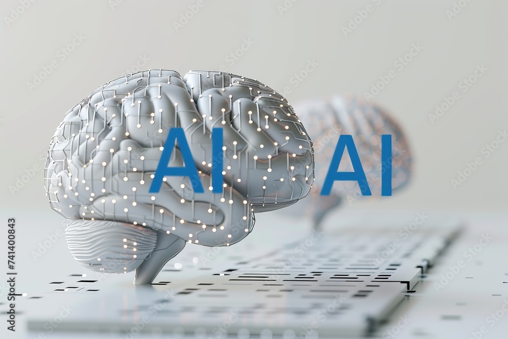 Poster ai brain chip mental exercises. artificial intelligence bayesian methods mind health informatics axo