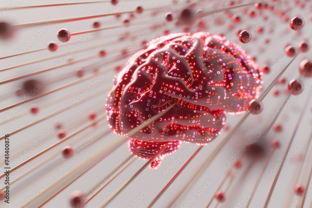 Poster ai brain chip neuronal maturation. artificial intelligence semiconductor device fabrication mind cac