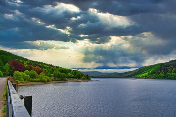 Ladybower Reservoir
Reservoir in England
Derbyshire
Uk 
June 2020