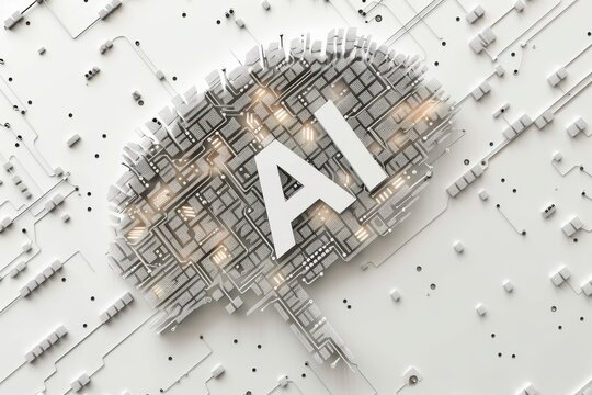 AI Brain Chip neon plum purple. Artificial Intelligence fibroblast growth factor mind pvd axon. Semiconductor semiconductor metrology circuit board axoplasm