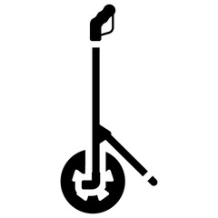 Measuring wheel solid icon design 