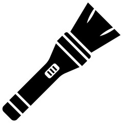Torch solid vector icon 
