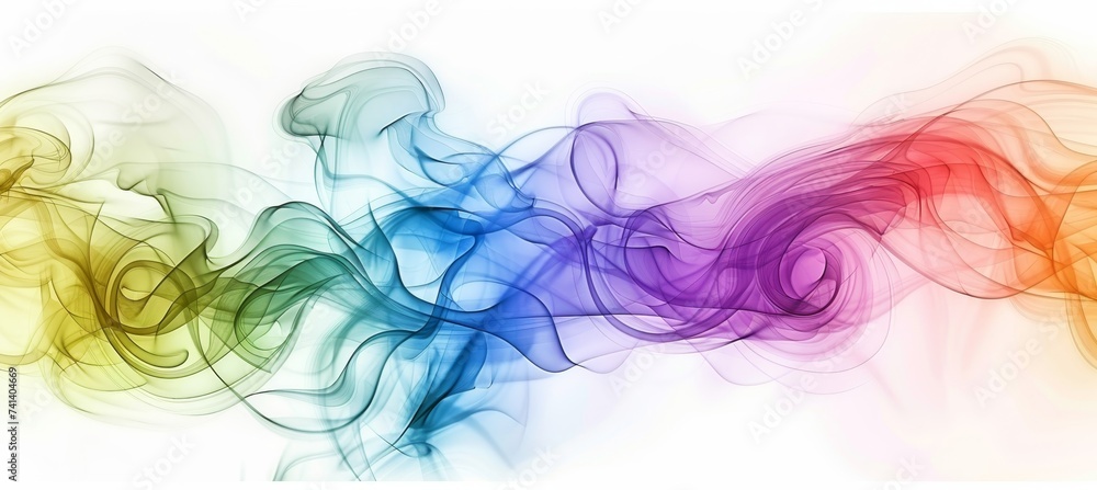 Aufkleber vibrant abstract rainbow colorful wave background for design projects and creative concepts