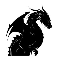 black dragon head