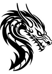 black and white wolf