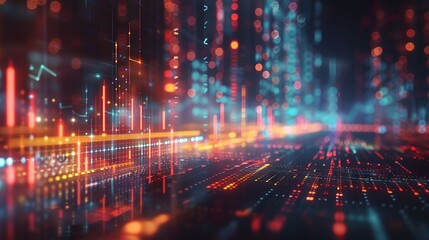 Digital graphs intersect tactile analysis in a stock market study