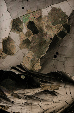 Abstract shattered glass textures with colorful reflections
