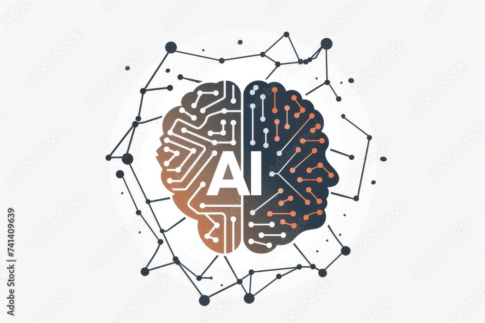 Poster ai brain chip release management. artificial intelligence quantitative ct mind axons axon. semicondu
