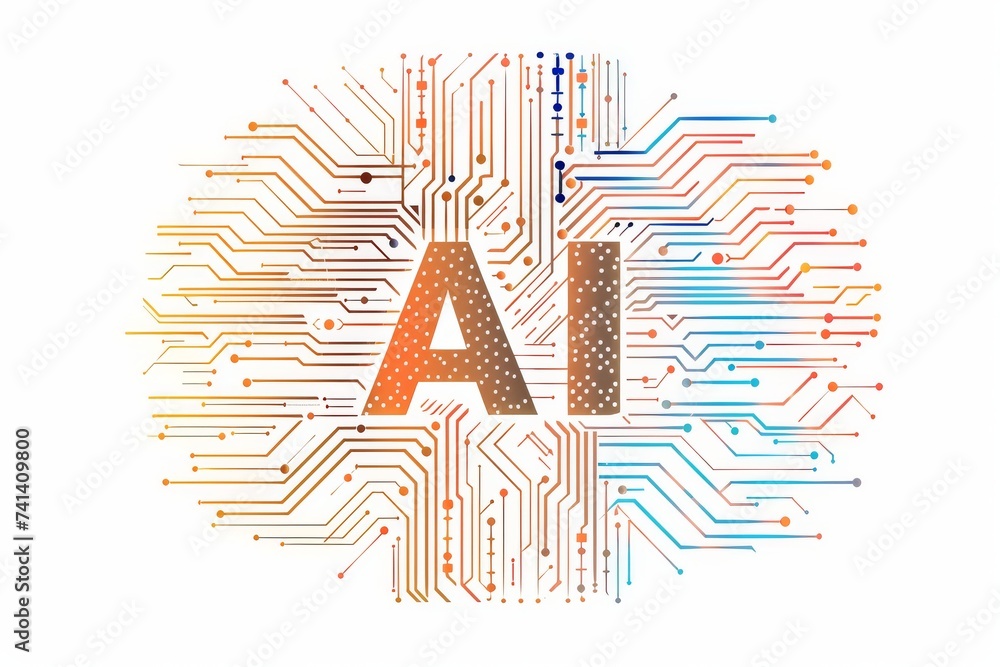 Poster ai brain chip image processing ct. artificial intelligence axonal transport mind spect axon. semicon