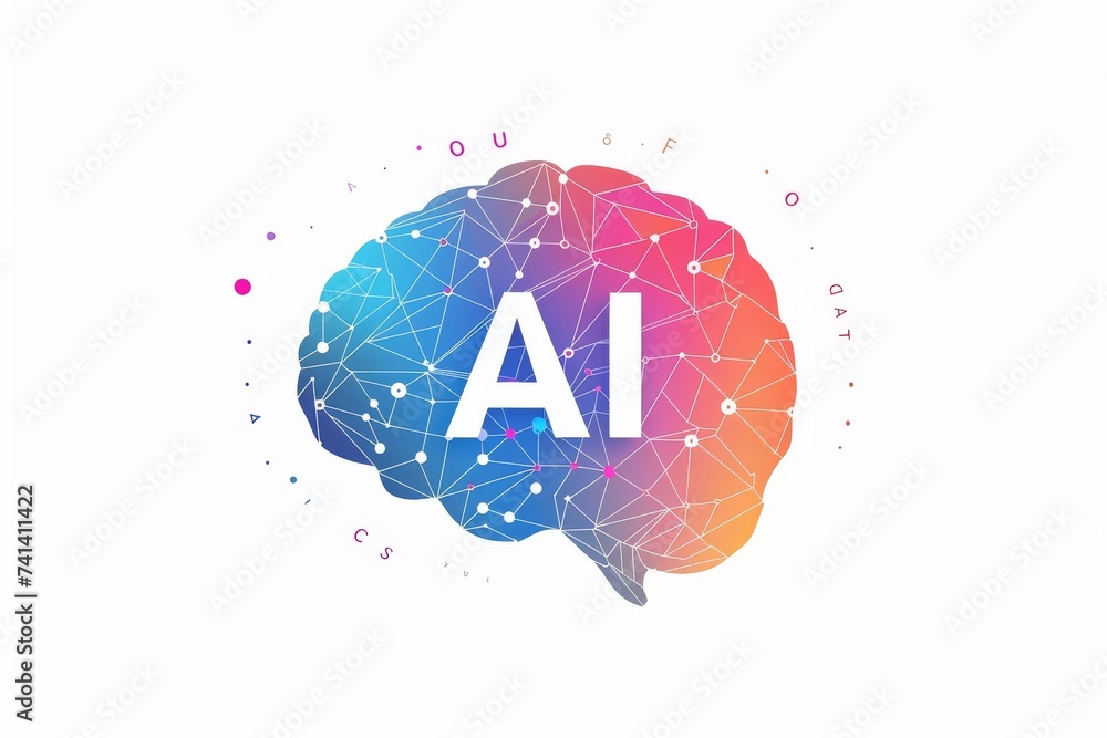 Poster ai brain chip mental stamina. artificial intelligence neural network mind neurofeedback axon. semico