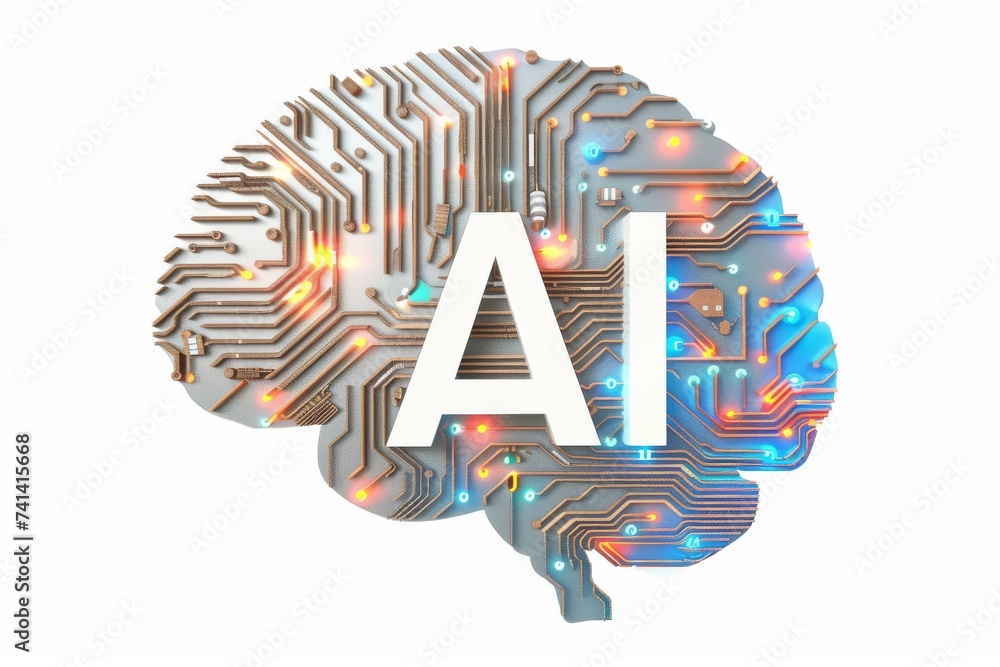 Poster ai brain chip it governance. artificial intelligence synaptic tagging and capture mind neurochip tec