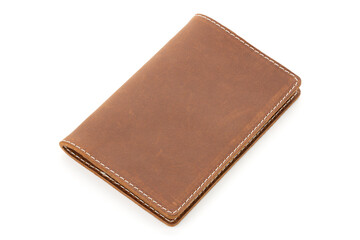 Handmade products made of genuine brown leather. Leather passport cover, leather wallet. Leather...