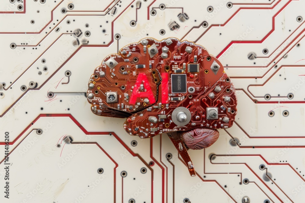 Poster ai brain chip bdnf. artificial intelligence ai business intelligence mind forward minded axon. semic