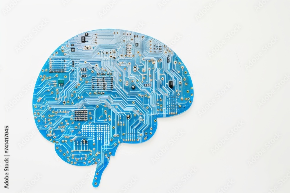 Poster ai brain chip security operations. artificial intelligence web server mind automation axon. semicond