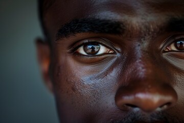 Obraz premium black man with dark skin and bright eyes