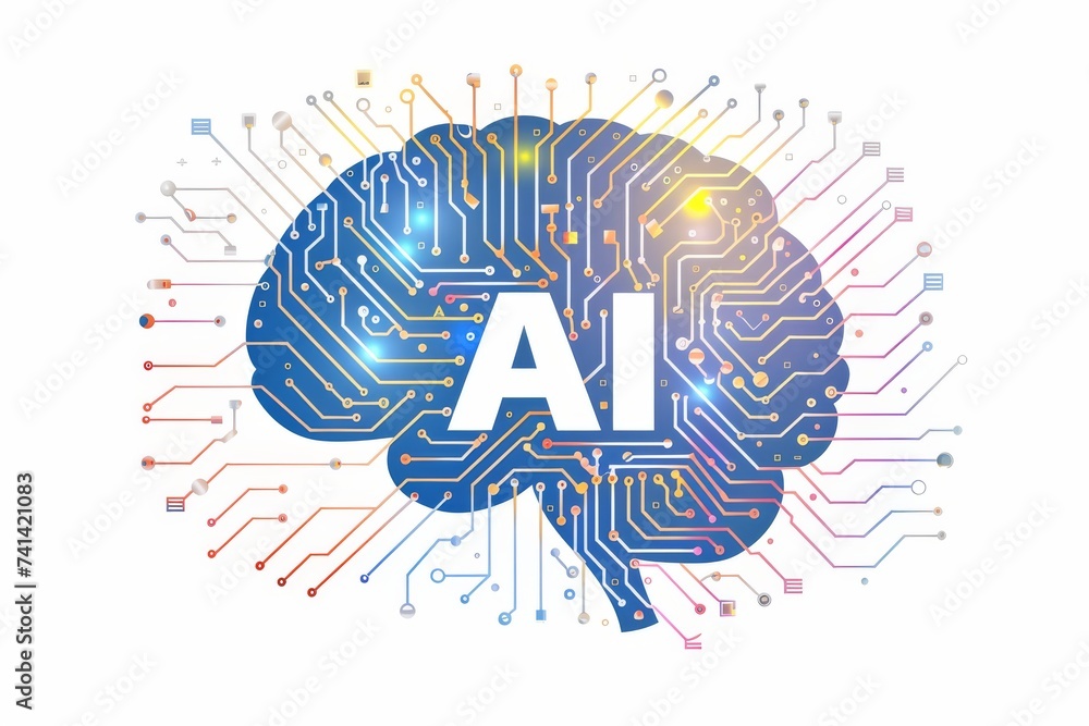 Poster ai brain chip transcranial magnetic stimulation. artificial intelligence it planning mind concussion