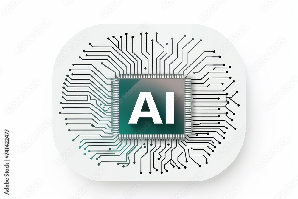 Poster ai brain chip bias. artificial intelligence neurosensing chip mind brain implantable device axon. se
