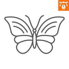 Butterfly line icon