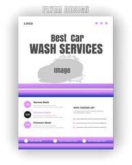 Ride in Style Car Wash Flyer and Social Media Bundle