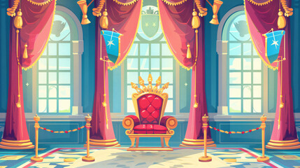 The throne room in the castle