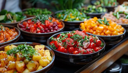 Obraz premium food background