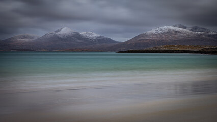 Luskentyre Beach on the Isle of Harris, Outer Hebrides, Scotland.