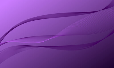 purple lines wave curves with gradient abstract background