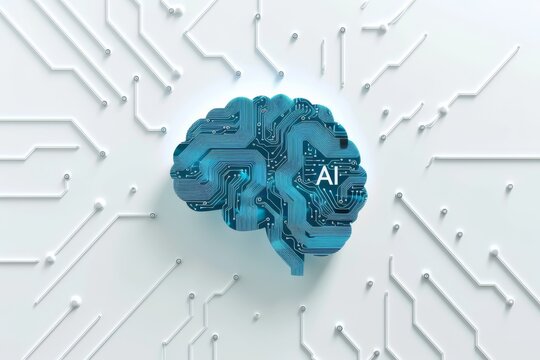 AI Brain Chip dbs. Artificial Intelligence gaas mind nanostructured polymers axon. Semiconductor cognitive reserve circuit board neurosynaptic computing advancement