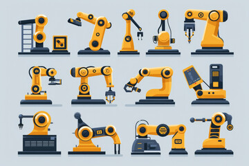 Types of Robots: Industrial Robots: Used in manufacturing for tasks such as welding