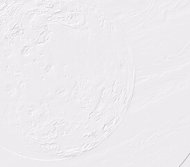 embossed image of planets