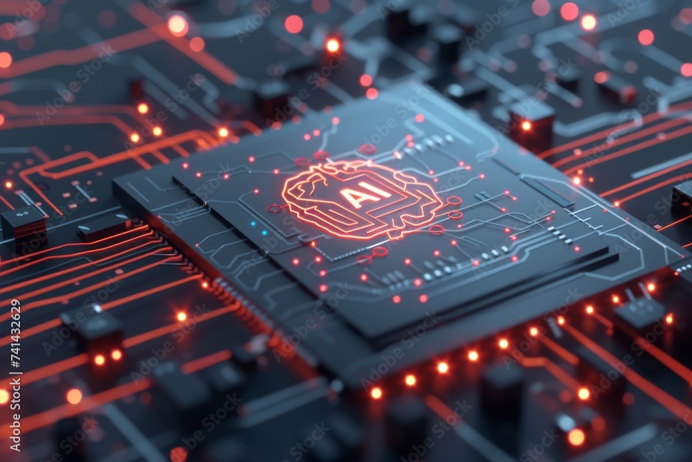Aufkleber ai brain chip future generations. artificial intelligence semantic parsing mind disaster recovery ax