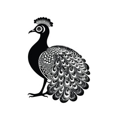 peacock feather isolated on white