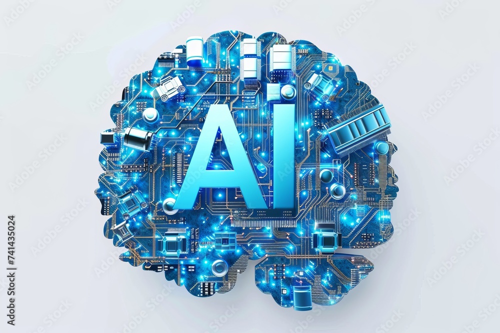 Poster ai brain chip extremity ct. artificial intelligence acc mind cloud deployment model axon. semiconduc