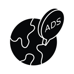 Grab this beautifully designed global marketing isometric vector