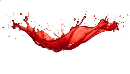 red paint splash isolated