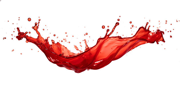 red paint splash isolated