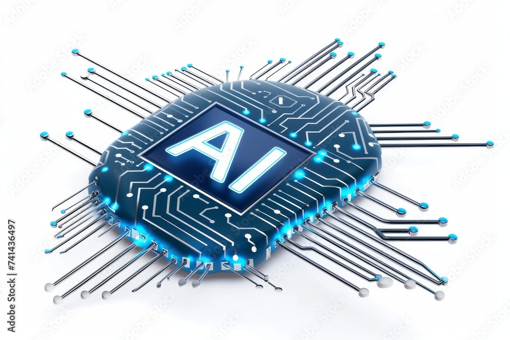 Aufkleber ai brain chip field programmable gate array. artificial intelligence etching mind ai companies axon.