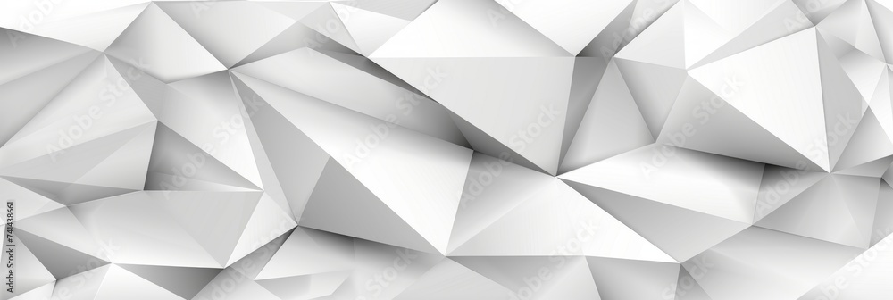 Poster geometric molecules and lines on gray background with space for text futuristic digital concept