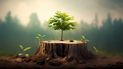 Seed planting and planting, newborn or greenery concept