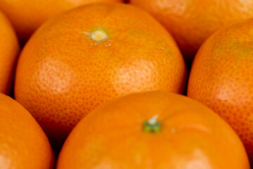 cleaning and preparing ripe tangerines for cooking