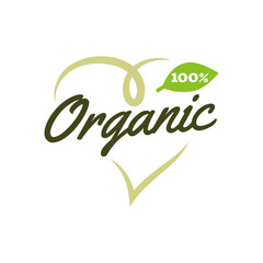 Green Organic Products Labels. Ecologic food stamps. Organic natural food labels.