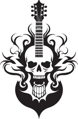 Deathly Ditties Skeleton Head Guitar Harmonies