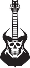 Bone Plucking Blues Skeleton Guitar Vibes