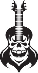 Graveyard Groove Skeleton Guitar Harmonies