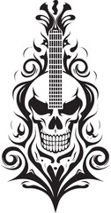 Spinetingling Strings Skeleton Head Guitar Rhythms